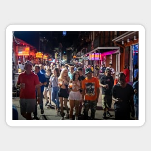 Friday Night On Bourbon Street Sticker